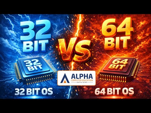 32 BIT OS VS 64 BIT OS | ALPHA COMPUTER EDUCATION
