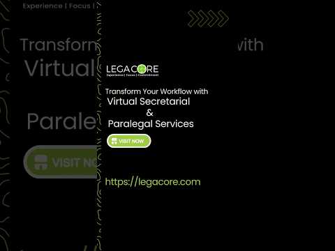 Virtual Secretarial & Paralegal Services | Legacore Solutions #virtualparalegal #ytshorts