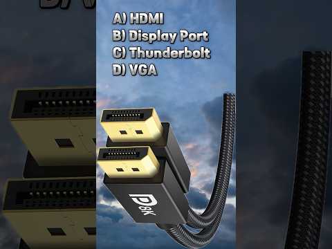 What connector type uses a 15-pin configuration? #comptia #Tech Shorts