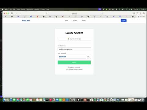 AutoCRM Demo: Streamlining Ticket Management