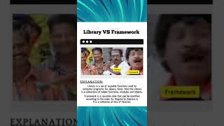 Library vs Framework | Programming | Tamil  Any one Interested In IT Training and placement 💯
