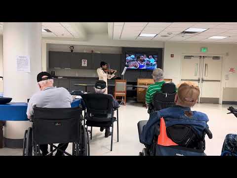 Shawn Violin Performance for Veterans - Bach Partita
