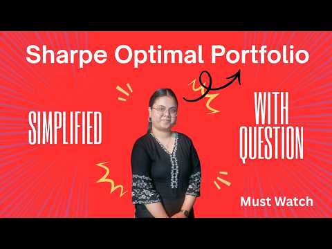 Sharpe Optimal Portfolio | Portfolio Management | CA Final | CA Aditi Tyagi