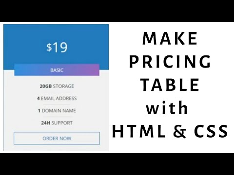 How to Make Pricing Table with HTML & CSS  | Citrine Academy