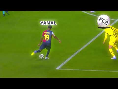 "The ultimate trio! Lewandowski, Raphinha, and Yamal show off their skills" #football #sports #goals