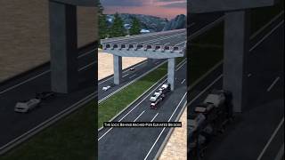 The Engineering Logic Behind Arched-Pier Elevated Bridges #shorts