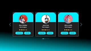 How To Make Card slider Using HTML CSS and JavaScript.