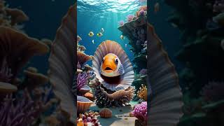 Discovering pearls of wisdom in the deep blue! 🌊🐠 #UnderTheSea #OceanMagic