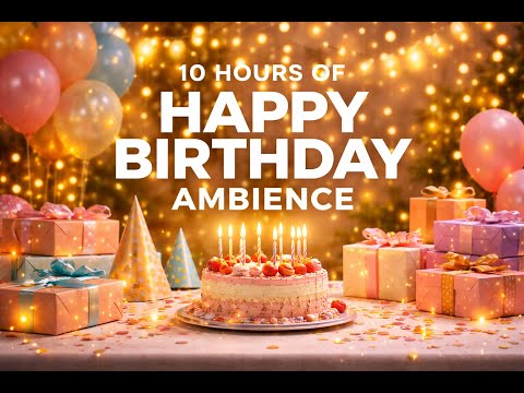 10 hours of Happy Birthday Ambience – Festive Celebration Atmosphere for Parties & Events