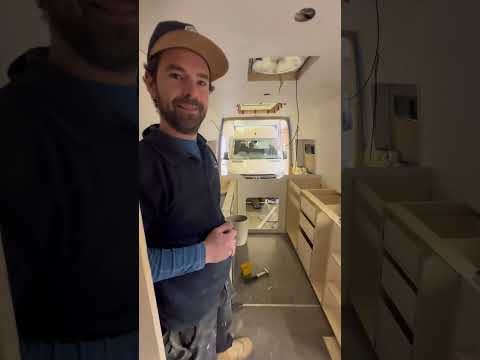 Stunning LWB Sprinter Mercedes camper with hidden shower. Off grid 1min vanbuild before after