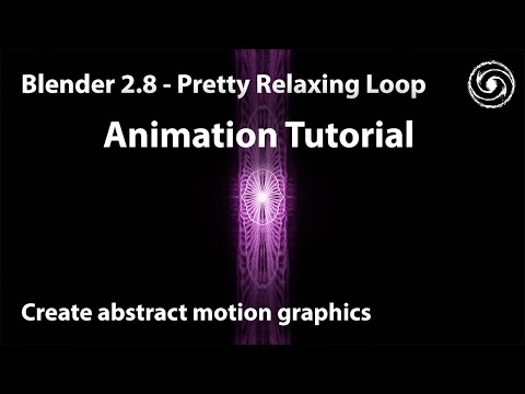 Blender 2.82 - Recreate This Beautiful Relaxing Abstract Motion Graphic - Evee Animation Tutorial