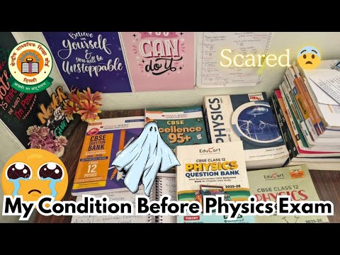 My Condition Before Physics Exam ☠️😨 *Cbse 12th Grader* #studyvlog #cbse 