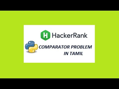 Sorting Comparator Hackerrank Solution Python  in Tamil | Programming in Tamil