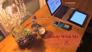2 HOUR Study With Me 📚 || lofi bgm ⋆.˚♬⋆.˚ || 25-5 Pomodoro || Day 5 ❤️