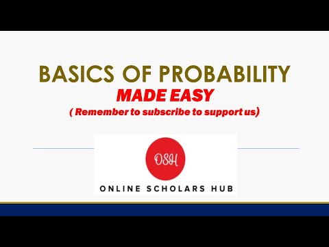 Overview of probability 1 / Basics of probability