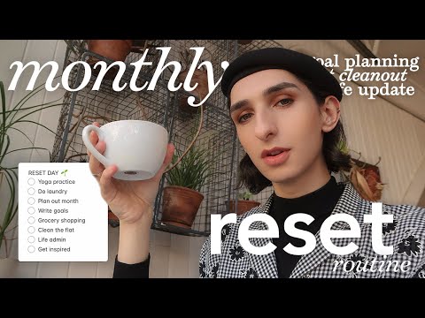 monthly reset routine 🌱 apartment refresh, getting my life together, productivity & visa update