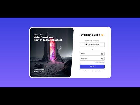 Responsive Login Form With Slider Images Using HTML CSS JavaScript