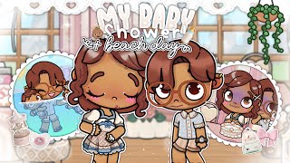 My baby shower + beach day *GONE WRONG*?! 🙀🍼🎀 || *with voice* || avatar world.