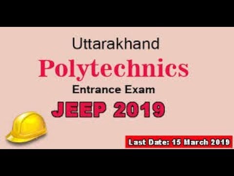 how to fill uttarkhand polytechnic JEEP 2019 Application form with step by step guide.