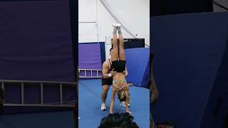 this was impressive AF #sportshorts#acro #cheer #stunts #workout #fitness