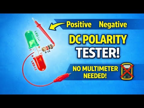 DC Polarity Test Circuit | Check Positive and Negative Voltage Easy #diy 