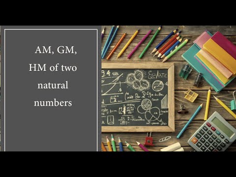 AM, GM, HM of two natural numbers || mathematics || statistics || rough khata || 2024