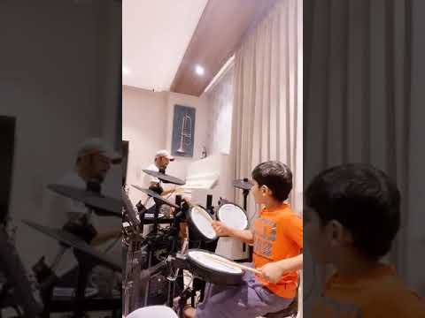 5 year old musician Shawn S Devassy along with his father Stephen Devassy