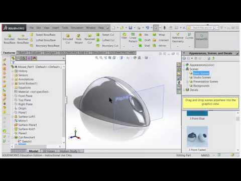 Mouse, Part 2 Wheel recess and shell