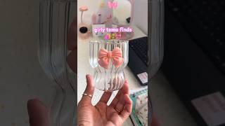 Aesthetic Pink Temu Haul pt.2 🎀🧸 #temufinds #shorts #unboxing #kawaii #pink  #temuhaul #haul