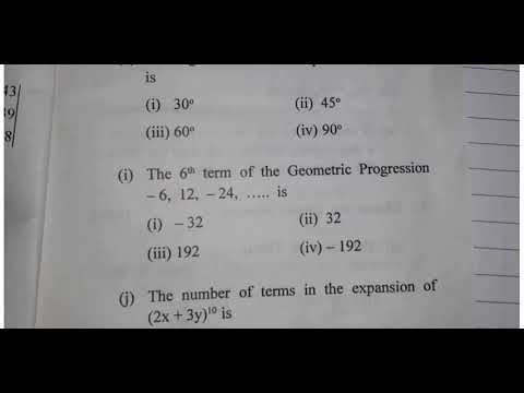 Polytechnic 1st semester question paper mathematics 2019