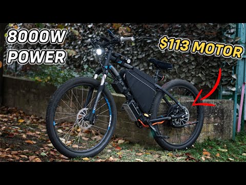 I put an 8000W Motor on a 100$ Bike. What Could Go Wrong?
