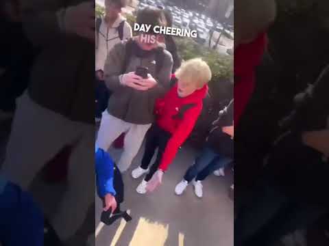 This school cheers on an awesome student 👏 #celebrityhumor #funnymoments