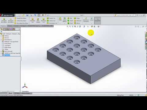 45  SolidWorks 2015 Tutorial 45  Linear Pattern