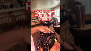 NEW INVISIBLE CROCHET BRAID HAIRLINE METHOD l SIMPLE EASY METHOD