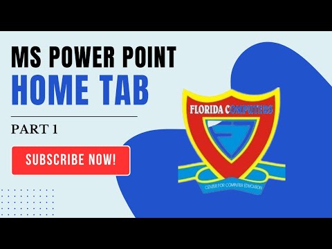 MS power point (Home tab) part 1 video