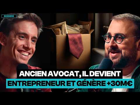 Ex-avocat, il crée une Startup à 30M€ dans la Tech: "Je ne savais même pas coder" - Romain Paillard​