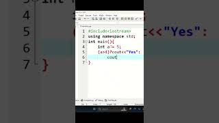 Ternary Operator in C++ | C++ Conditional Operator | One Line if-else | Programming Shorts | Coding