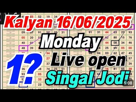 100% Fix Satta Matka Number | Kalyan Matka Trick Today | Live Result" 16/06/2025
