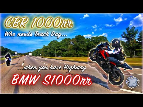 Street Bikelife: CBR1000rr VS BMWs1000rr | Wheelies, Knee Slides, & More...