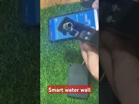 Smart water wall with iot base .. control