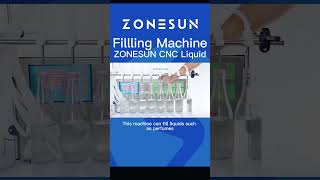 ZONESUN 8 Head Electric Digital Control Pump Liquid Filling Machine  #mesinpengisi