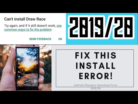 HOW TO FIX "Can't install App" ERROR ON PLAYSTORE