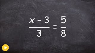 How to cross multiply to solve a proportion