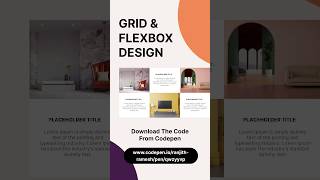 Modern Grid & Flex Box Design Layout. Responsive on Desktop, Tab & Mobile Devices Free Code #ux #ui
