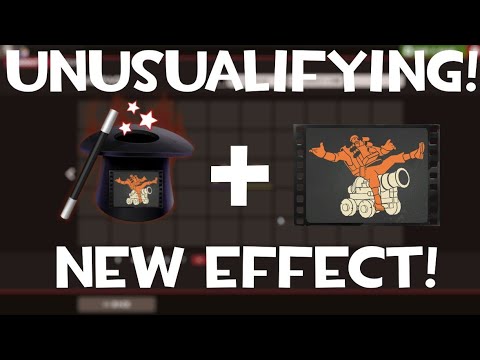 Unusualifying the Drunk Mann's Cannon taunt! (I got the new Winter Holiday effect on it!)