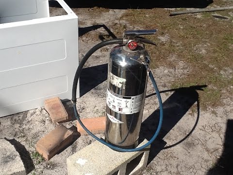 Fire Extinguisher becomes a Compressed Air Cylinder ? Yep! :-)