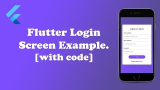 Flutter Simple Login Screen Example #1. [Source Code Available]