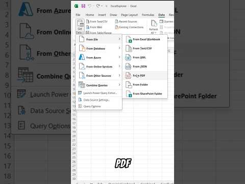 How To Import PDF to Excel File in 30 seconds #excel #shortvideo #exceltricks