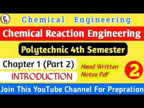 #cre | Chemical Reaction Energy | Polytechnic | #Chemical #Engineering | Lecture 2 #diploma