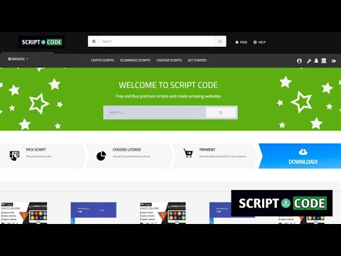Script Code / How to create an account and download our PHP Scripts